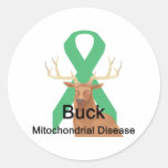 Buck-Mitochondrial-Disease Round Sticker