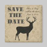 Buck Silhouette Save the Date Magnet magnets