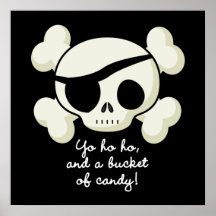 Bucket of Candy Pirate Poster