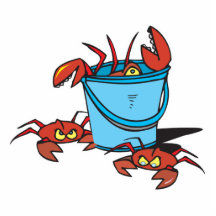 bucket of crabs acrylic cut outs