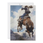 Bucking by NC Wyeth invitations