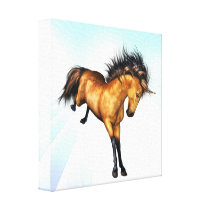 Bucking Unicorn Canvas Print