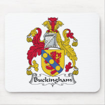 Buckingham Family Crest Mouse Mat