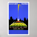 Buckingham Fountain 1939 WPA posters