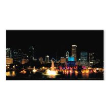 Buckingham Fountain Custom Photo Card