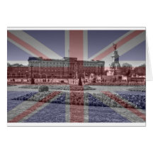 Buckingham Palace Union Jack Flag Card