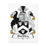 Buckley Family Crest Postcard