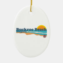 Buckroe Beach. Christmas Tree Ornament