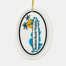 Buckroe Beach. Christmas Tree Ornaments