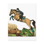 buckskin big leap xc HORSE ART Eventing Post Cards