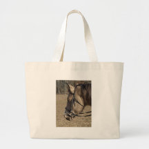 Buckskin Mare, head study Tote Bags