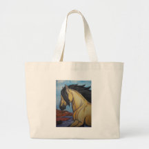Buckskin Mustang in the canyon Tote Bags
