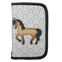 Buckskin Trotting Cartoon Horse Organizer