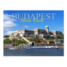 Buda Castle overlooking River Danube in Budapest Post Cards
