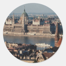 Budapest, Hungary Round Stickers