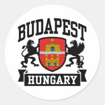 Budapest Hungary Round Stickers