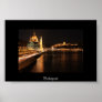 Budapest night from Margit bridge, Parlament, Print