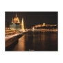 Budapest night in april 2012 postcard