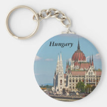 Budapest, the building of the Parliament, Hungary Keychains