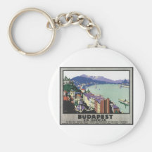 Budapest via Harwich Keychain