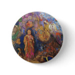 Buddha and the Flower by Odilon Redon buttons