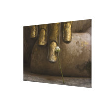 Buddha at Wat Si Chum. Stretched Canvas Print