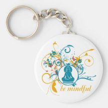 Buddha Be Mindful Key Chain