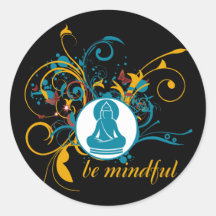 Buddha Be Mindful Sticker