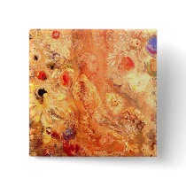 Buddha by Symbolist Painter Odilon Redon Buttons