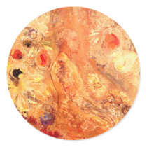 Buddha by Symbolist Painter Odilon Redon Round Stickers