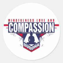 Buddha Compassion Round Sticker