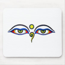 Buddha Eyes Mousepad