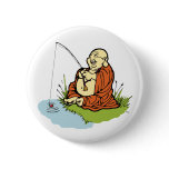 Buddha Fishing Button