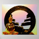 Buddha & fountain posters