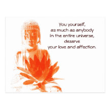 Buddha Gautama quote postcard