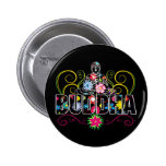 Buddha in Flowers Pinback Buttons