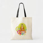 Buddha in Spring Flowers Bags