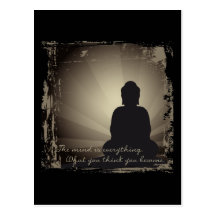 Buddha Mind Is Everything Post Cards