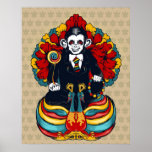 Buddha monkey Art Print