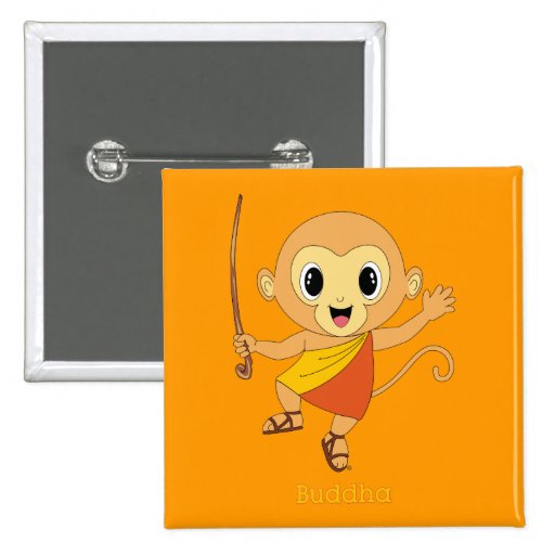 Buddha Monkey™ Button