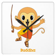 Buddha Monkey™ Wall Clocks