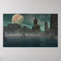 Buddha on the Beach Print