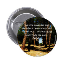 Buddha Path Quote Pinback Buttons