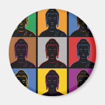 Buddha Pop Art Magnets