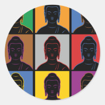 Buddha Pop Art Sticker
