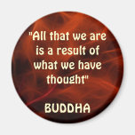 Buddha Positive Quote Fractal Art Magnet Series