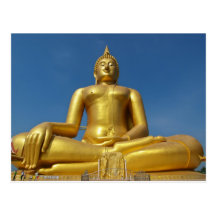 buddha power postcard