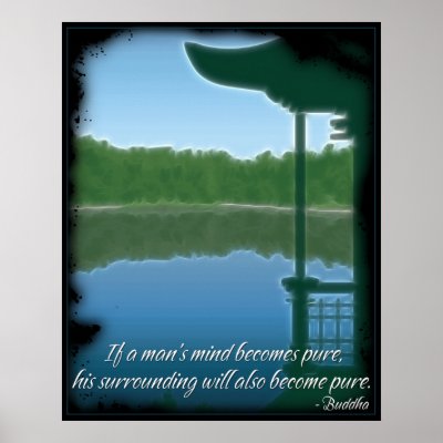 Buddha Pure Quote Poster by BuddhaGifts
