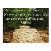 Buddha QUOTE about personal salvation and choices Post Cards