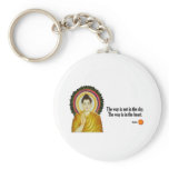 Buddha Quote: “The way is not in the sky. keychains